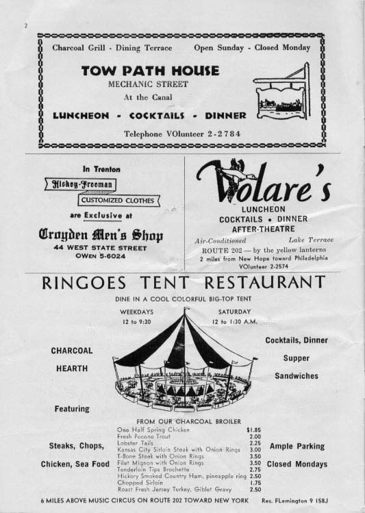 'Brigadoon' 1959 playbill, page 4