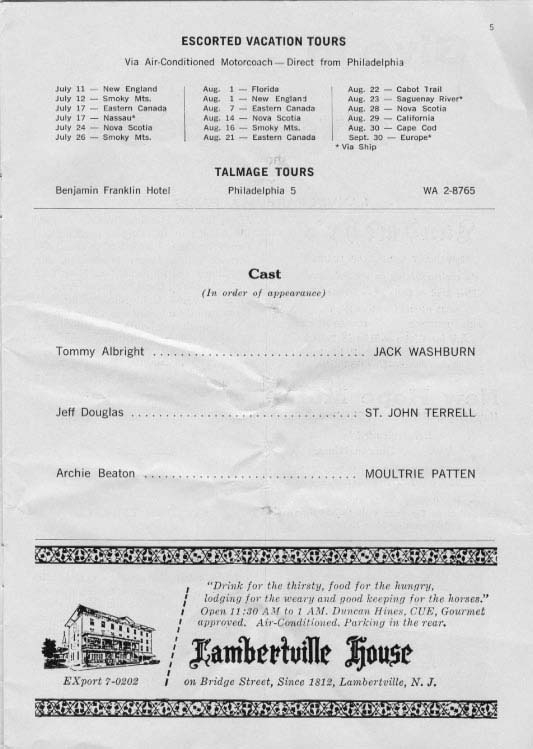 'Brigadoon' 1959 playbill, page 7