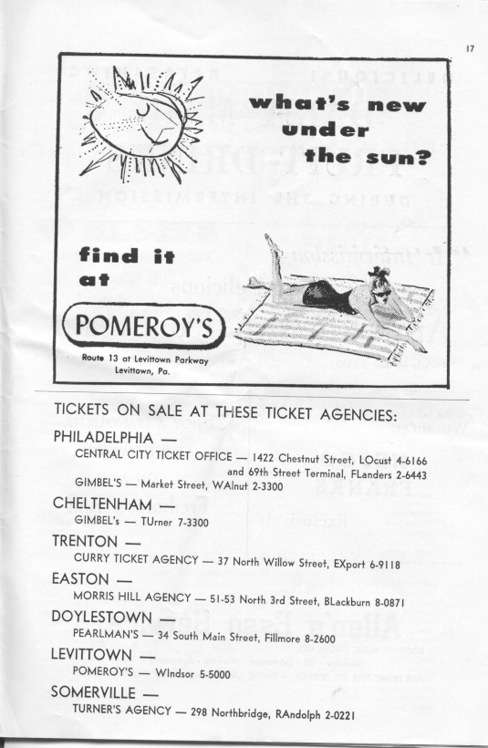 'Jamaica' 1959 playbill, page 19