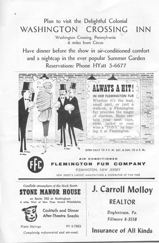 'Jamaica' 1959 playbill, page 6