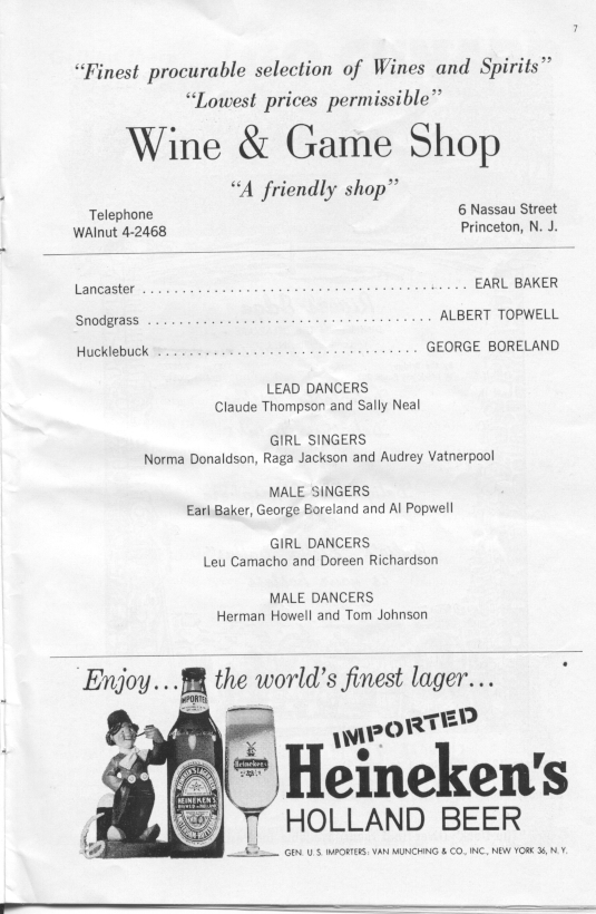 'Jamaica' 1959 playbill, page 9