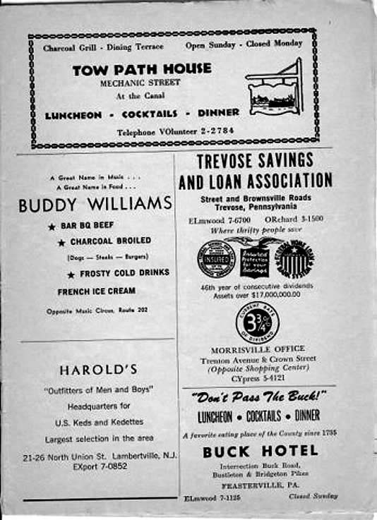 'Carousel' 1960 playbill, page 2
