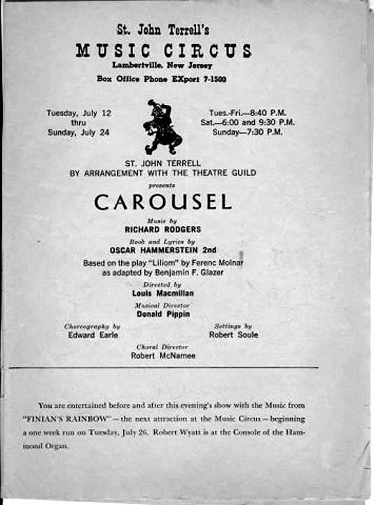 'Carousel' 1960 playbill, page 4