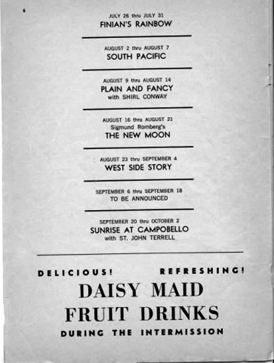 'Carousel' 1960 playbill, page 9