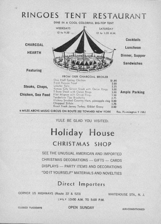 'Finian's Rainbow' 1960 playbill, page 14