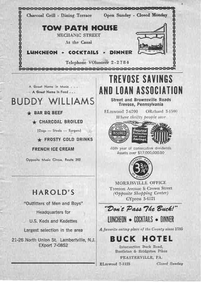 Sunrise at Campobello' 1960 playbill, page 2