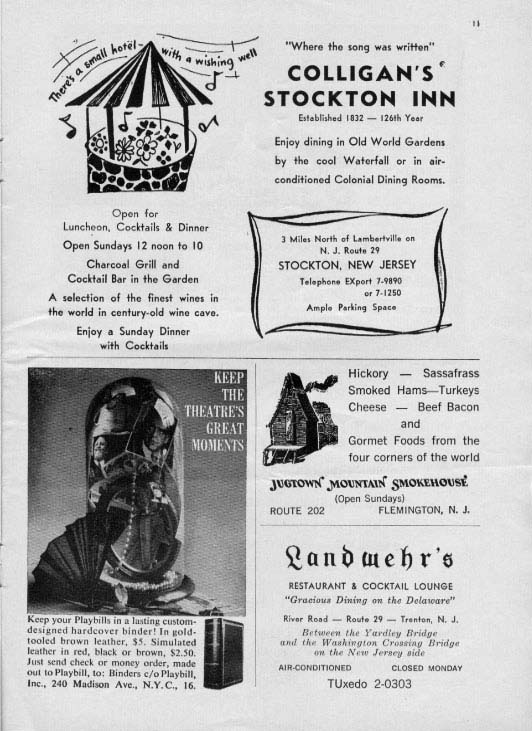 The New Moon' 1960 playbill, page 13
