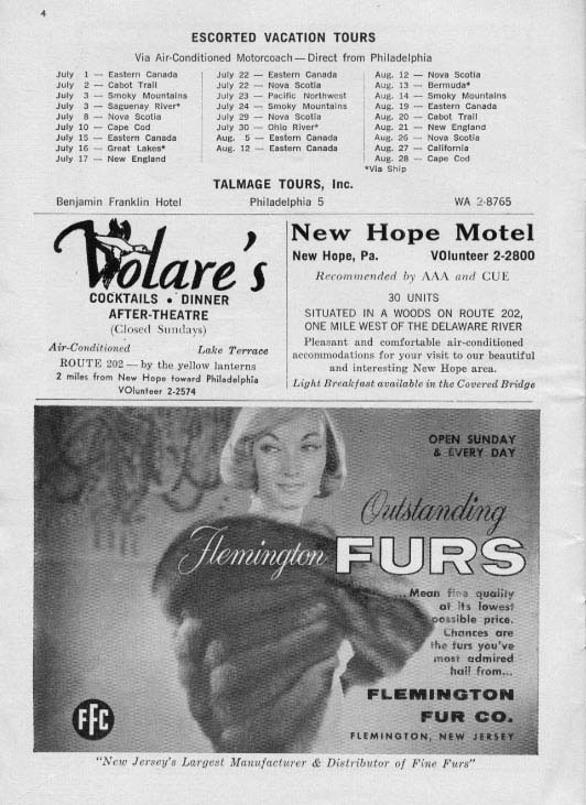 The New Moon' 1960 playbill, page 6