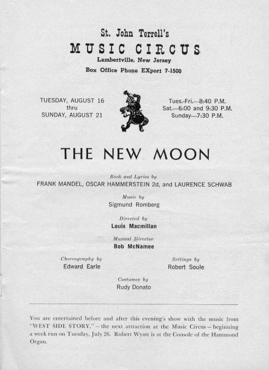 The New Moon' 1960 playbill, page 7