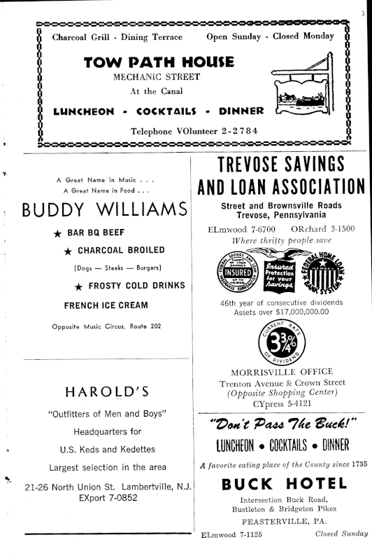 'Two for the Seesaw' 1960 playbill, page 2
