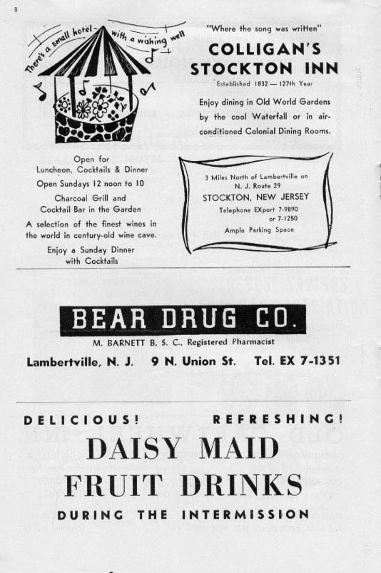 'The Desert Song' 1961 playbill, page 8