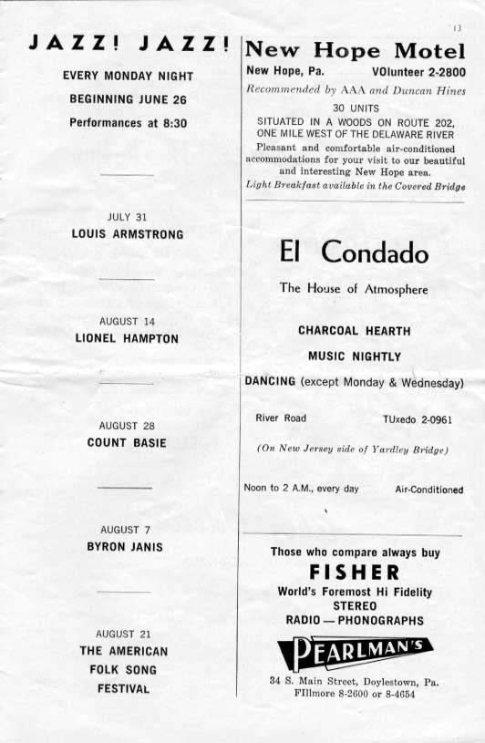 'Destry Rides Again' 1961 playbill, page 13