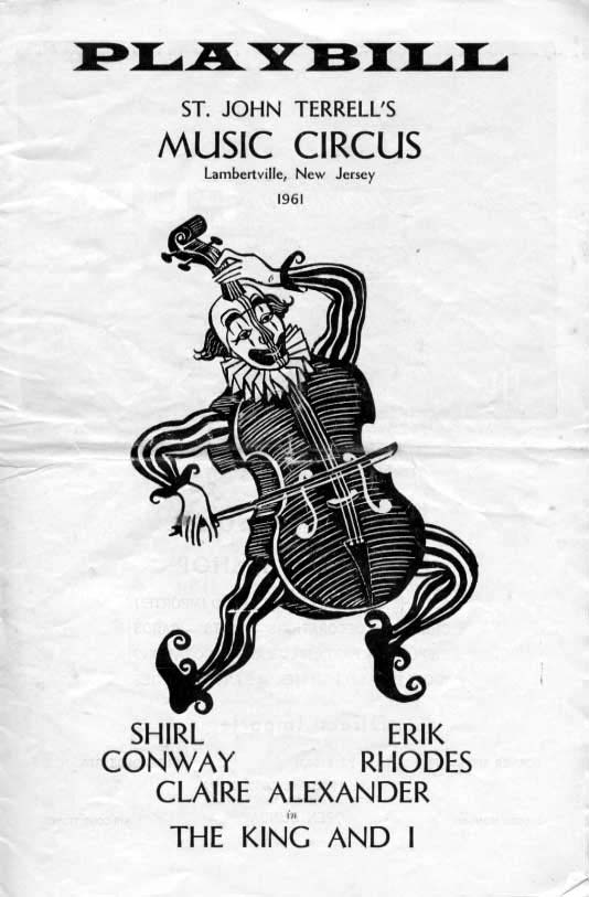 'The King and I' 1961 playbill, cover
