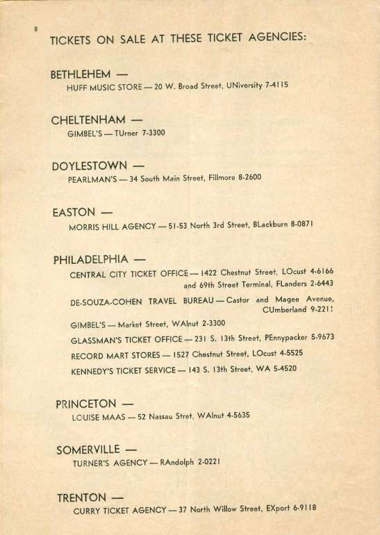 'A Majority of One' 1961 playbill, page 8