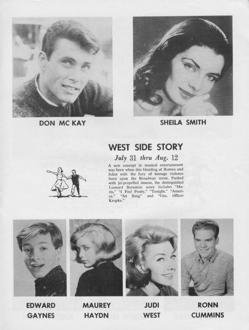 1962 Music Circus Season Souvenir Program, page 13