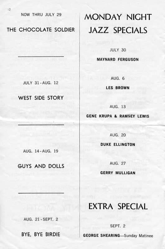 'The Chocolate Soldier' 1962 playbill, page12 