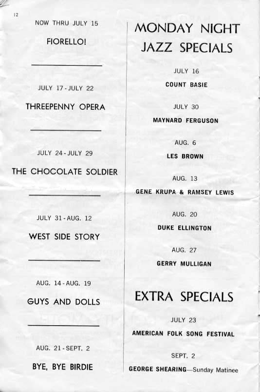 'Fiorello!' 1962 playbill, page12 