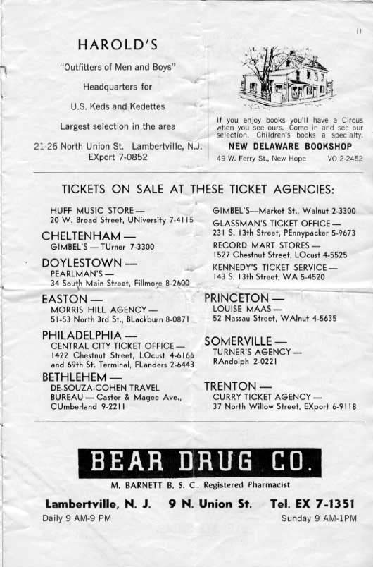 'Flower Drum Song' 1962 playbill, page 11