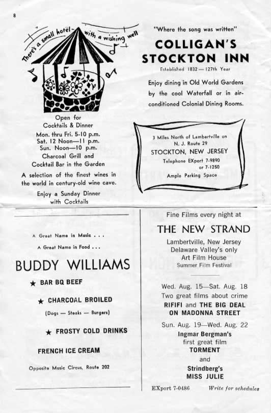 'Guys and Dolls' 1962 playbill, page 8