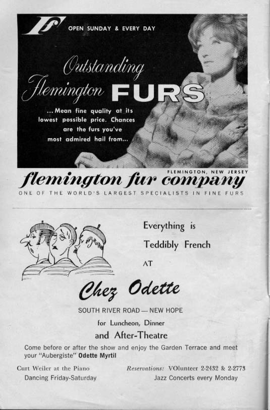 'Gypsy' 1962 playbill, page 2