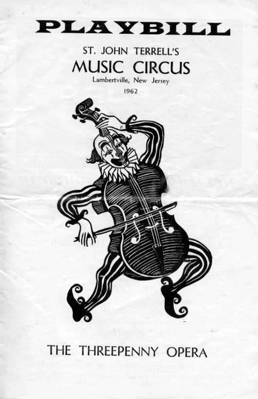 'The Threepenny Opera' 1962 playbill, cover