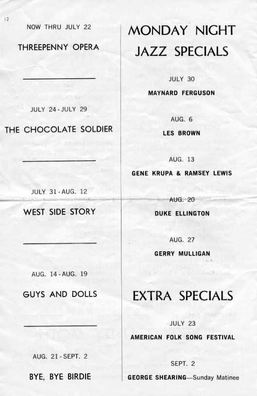 'The Threepenny Opera' 1962 playbill, page12 