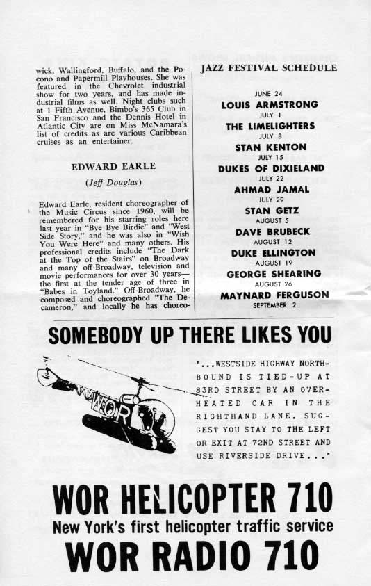 'Brigadoon' 1963 playbill, page 10