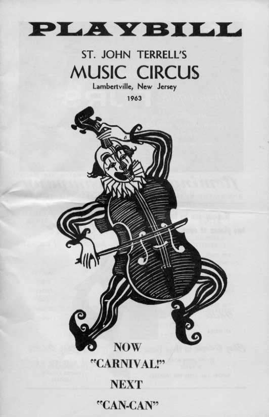 'Carnival' 1963 playbill, cover