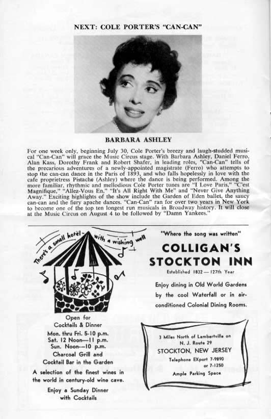 'Carnival' 1963 playbill, page 6