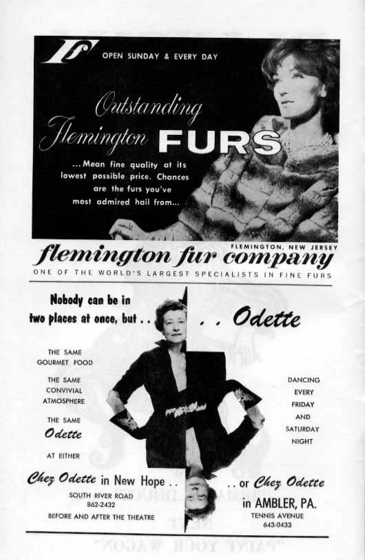 'Irma La Douce' 1963 playbill, page 2