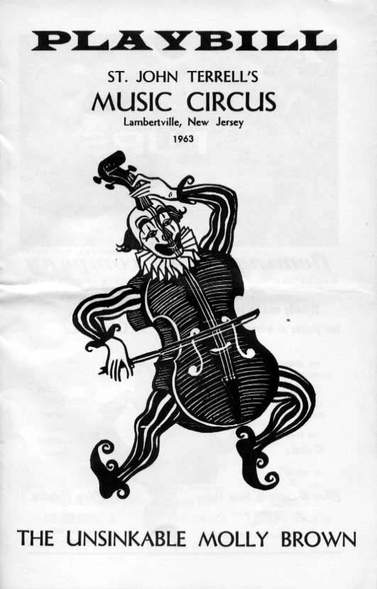 'The Unsinkable Molly Brownl' 1963 playbill, cover