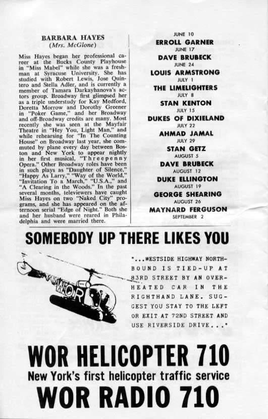 'The Unsinkable Molly Brownl' 1963 playbill, page 10
