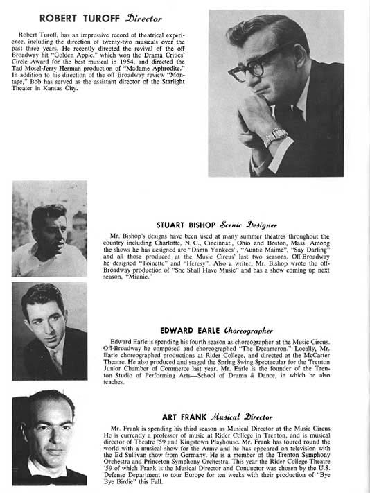 1963 Music Circus Season Souvenir Program, page 21