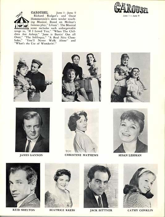 1963 Music Circus Season Souvenir Program, page 6