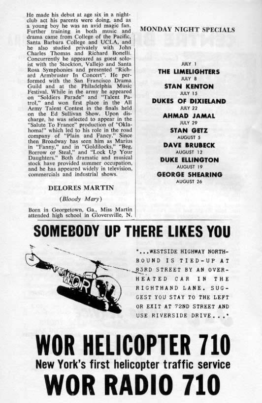 'South Pacific' 1963 playbill, page 10