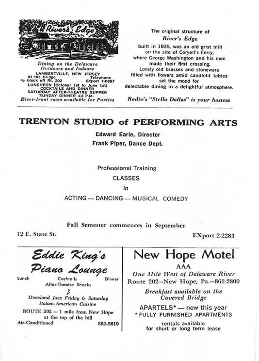 'Springtime for Henry' 1963 playbill, page 7
