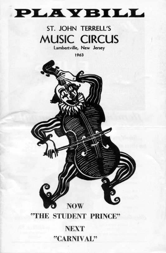'The Student Prince' 1963 playbill, cover