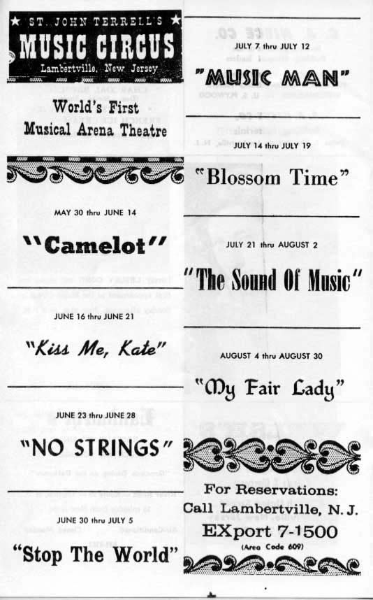 'Camelot' 1964 playbill, page 10