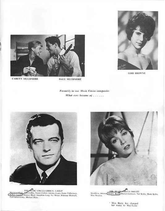 1964 Music Circus Season Souvenir Program, page 10