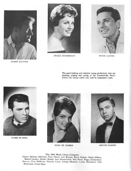 1964 Music Circus Season Souvenir Program, page 9