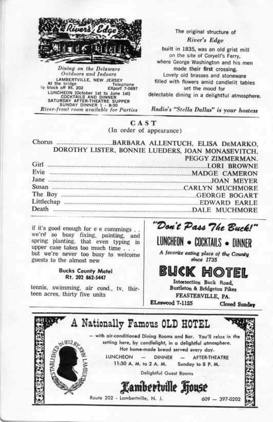 'Stop the World, I Want to Get Off' 1964 playbill, page 3
