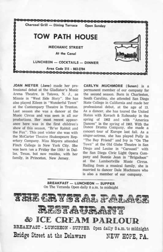 'Stop the World, I Want to Get Off' 1964 playbill, page 6
