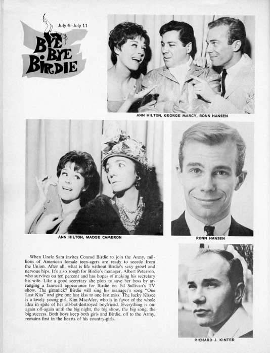 1965 Music Circus Season Souvenir Program, page 10