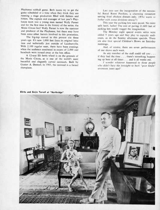 1965 Music Circus Season Souvenir Program, page 2