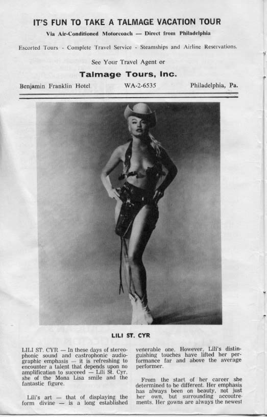 'Burlesque...At It's Best' 1966 playbill, page 5