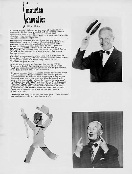 1966 Music Circus Season Souvenir Program, page 19