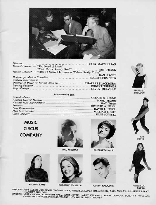 1966 Music Circus Season Souvenir Program, page 3