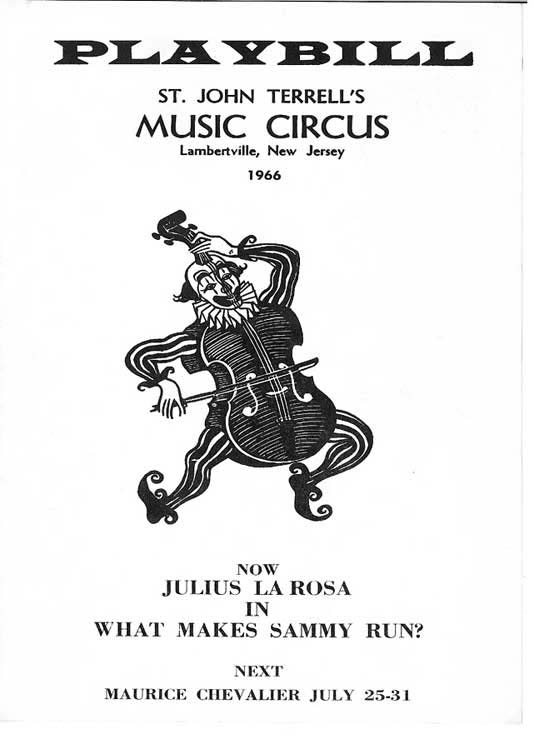 'What Makes Sammy Run?' 1966 playbill, cover