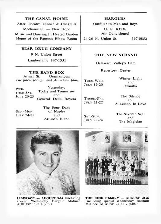 What Makes Sammy Run?' 1966 playbill, page 11