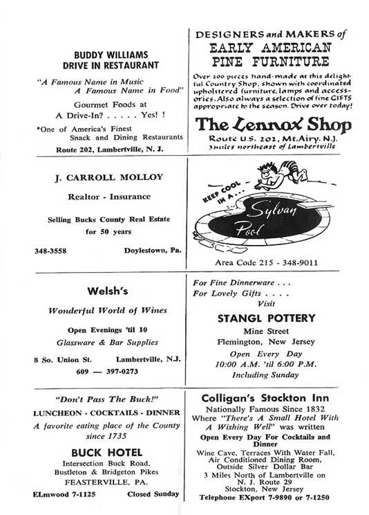 'The Fantasticks' 1967 playbill, page 4